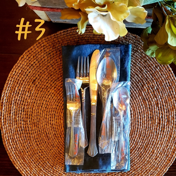 ESTIA GOURMET Dorian SS 5 Piece Place Setting Discontinued Pattern - NWT - Picture 12 of 14